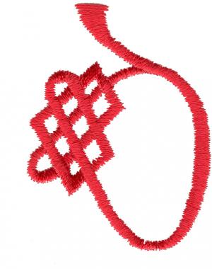 Celtic D Machine Embroidery Design