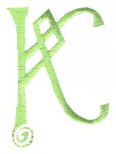 Picture of Celtic K Machine Embroidery Design