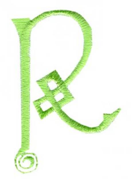 Picture of Celtic R Machine Embroidery Design