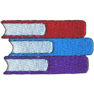 Picture of Stack of Books Machine Embroidery Design