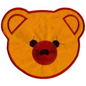 Picture of Teddy Face Machine Embroidery Design