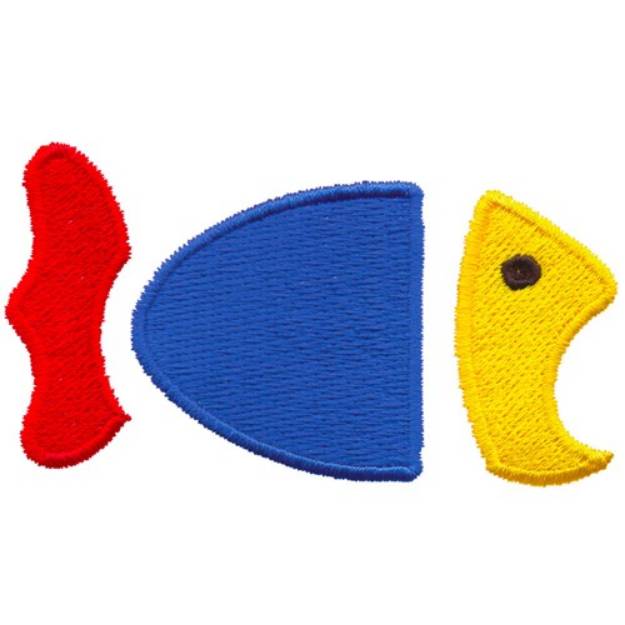 Picture of Abstract Fish Machine Embroidery Design