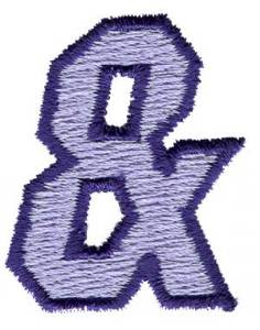 Picture of Club 3 Ampersand Machine Embroidery Design