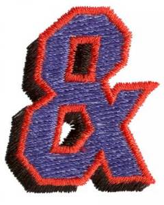 Picture of Club Ampersand Machine Embroidery Design