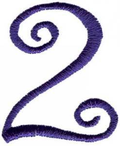 Picture of Curlz 2 Machine Embroidery Design