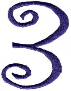 Picture of Curlz 3 Machine Embroidery Design