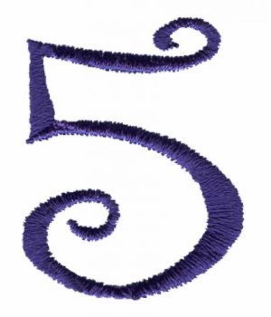 Picture of Curlz 5 Machine Embroidery Design