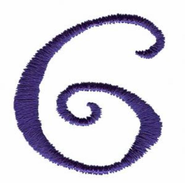 Picture of Curlz 6 Machine Embroidery Design