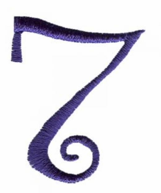 Picture of Curlz 7 Machine Embroidery Design