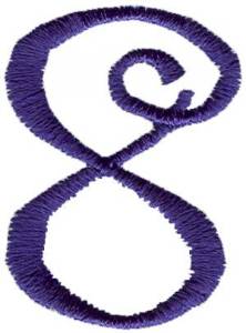Picture of Curlz 8 Machine Embroidery Design