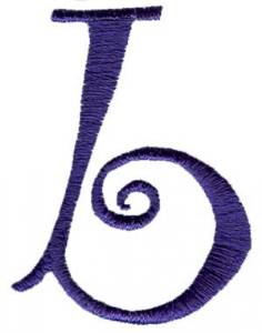 Picture of Curlz b Machine Embroidery Design