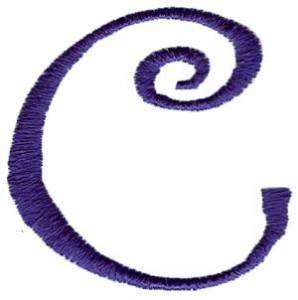 Picture of Curlz C Machine Embroidery Design