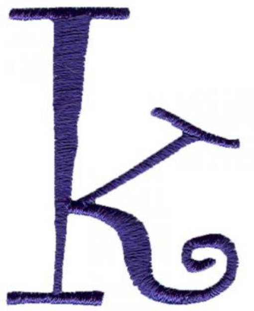 Picture of Curlz k Machine Embroidery Design