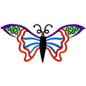 Picture of Abstract Butterfly Machine Embroidery Design