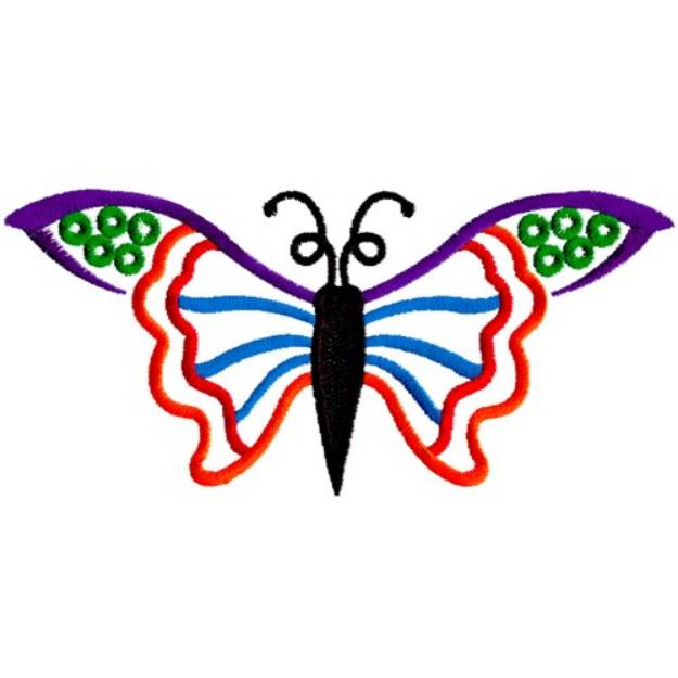 Picture of Abstract Butterfly Machine Embroidery Design