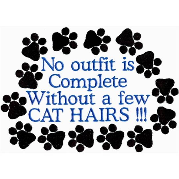 Picture of A Few Cat Hairs Machine Embroidery Design
