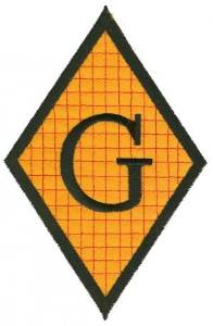 Picture of Diamond Applique G Machine Embroidery Design