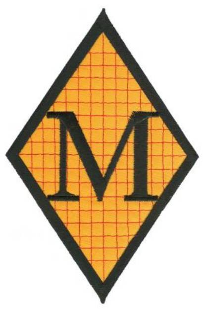 Picture of Diamond Applique M Machine Embroidery Design