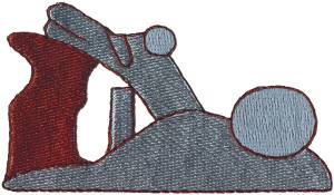Picture of Carpenters Plane Machine Embroidery Design