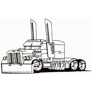 Picture of Truck Outline Machine Embroidery Design