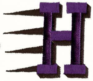 Picture of Fast H Machine Embroidery Design