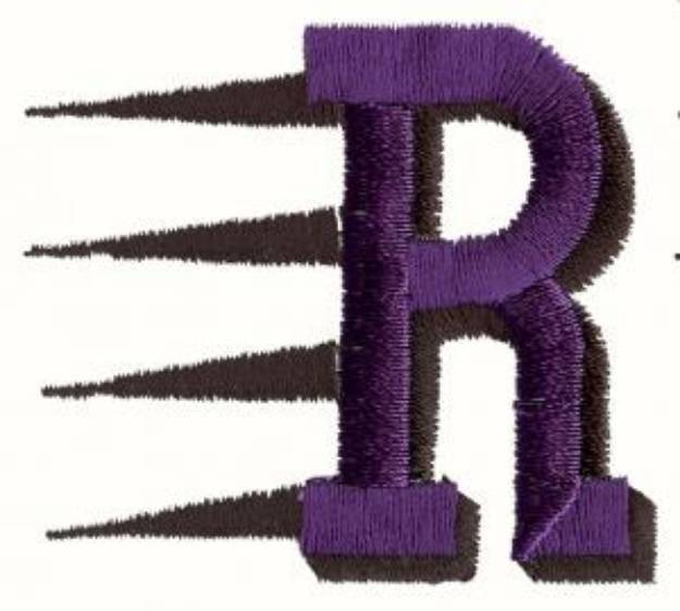 Picture of Fast R Machine Embroidery Design