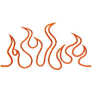 Picture of Flame Outline Machine Embroidery Design