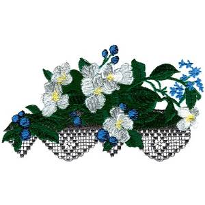 Picture of Flower Mantel Array Machine Embroidery Design