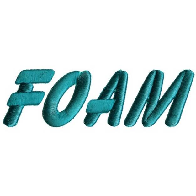 Picture of Foam A Machine Embroidery Design