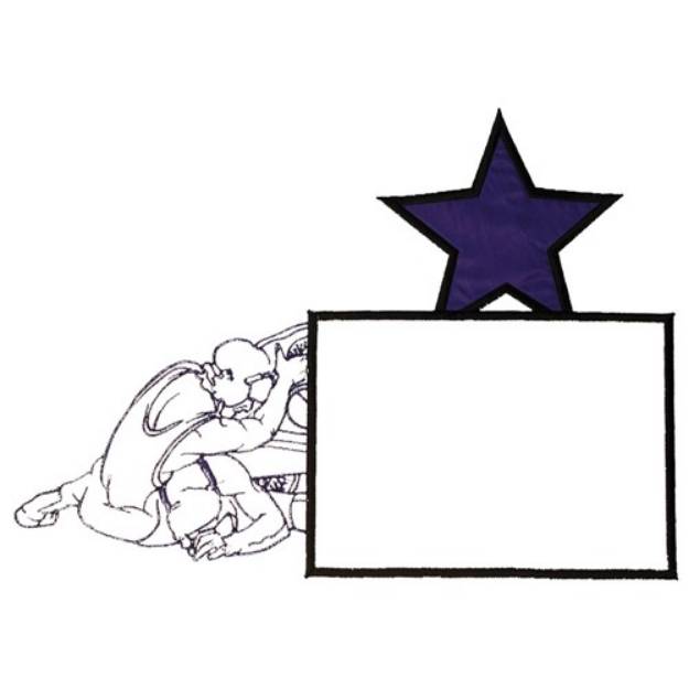 Picture of Wrestling Frame Machine Embroidery Design