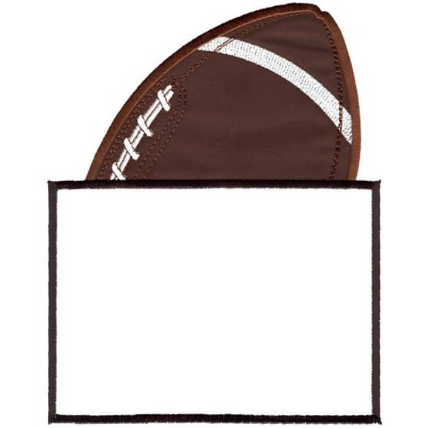 Picture of Football Frame Machine Embroidery Design