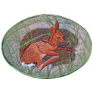 Picture of Fawn Resting Machine Embroidery Design