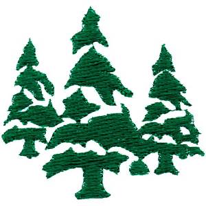 Picture of Evergreens Machine Embroidery Design