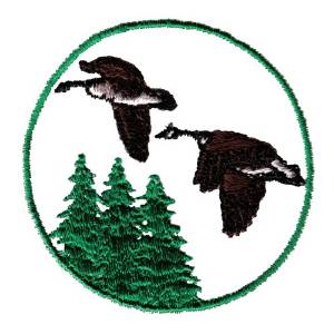 Picture of Flying Birds Machine Embroidery Design