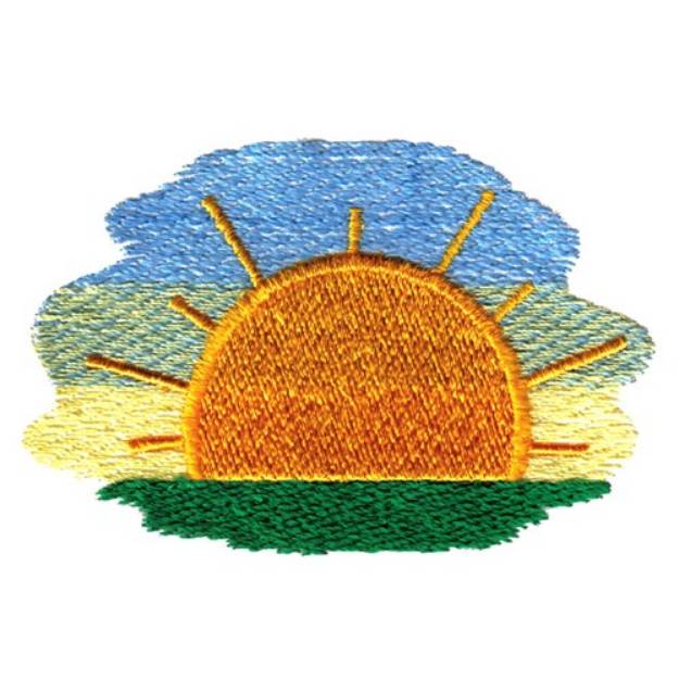 Picture of Sunrise Machine Embroidery Design