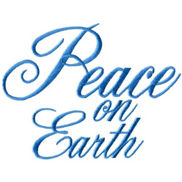 Picture of Peace on Earth Machine Embroidery Design
