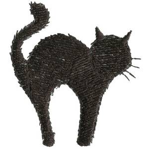 Picture of Black Cat Silhoutte Machine Embroidery Design