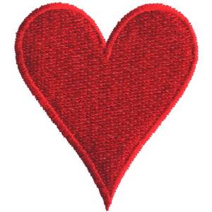 Picture of Plain Heart Machine Embroidery Design