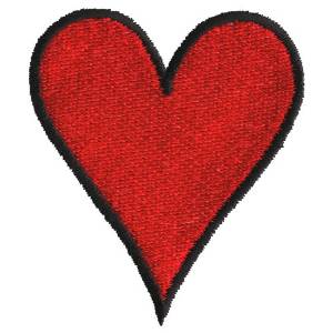 Picture of Plain Heart Machine Embroidery Design