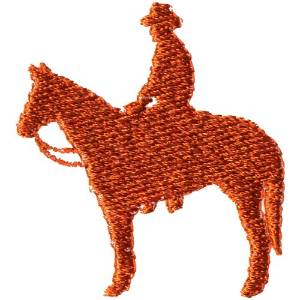 Picture of Horse and Rider Machine Embroidery Design
