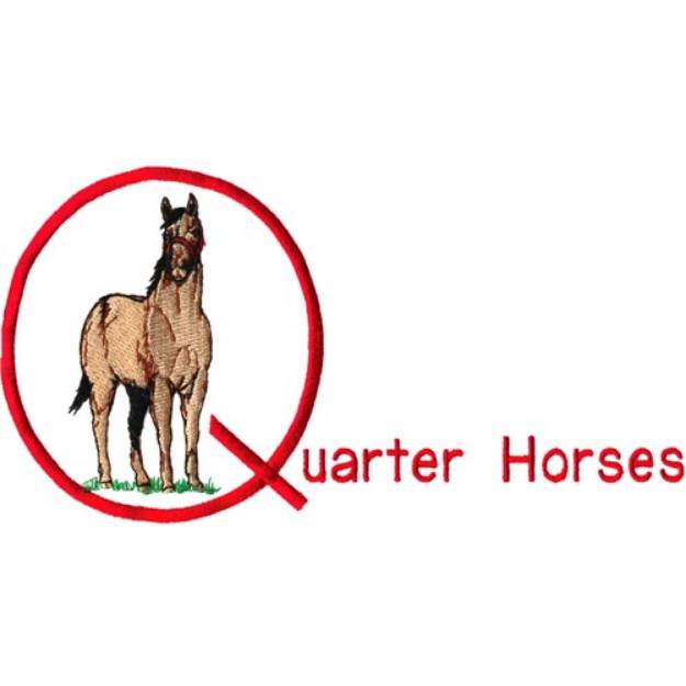 Picture of Quarter Horse Machine Embroidery Design