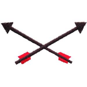 Picture of Crossed Arrows Machine Embroidery Design