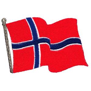 Picture of Norwegian Flag Machine Embroidery Design