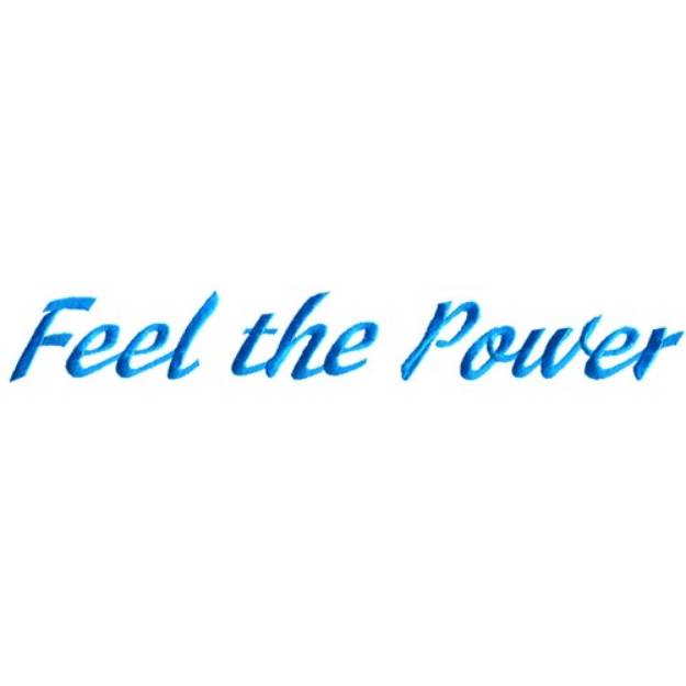 Picture of Feel the Power Machine Embroidery Design