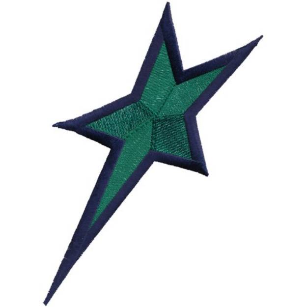 Picture of Star With Border Machine Embroidery Design