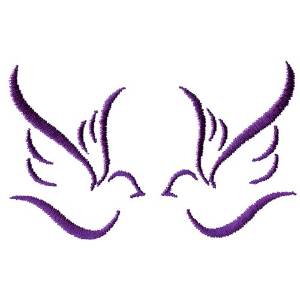 Picture of Abstract Doves Machine Embroidery Design