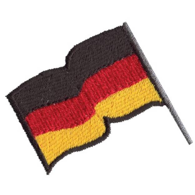 Picture of German Flag Machine Embroidery Design