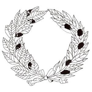 Picture of Wreath Outline Machine Embroidery Design