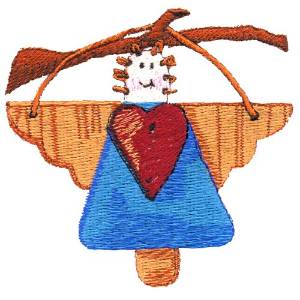 Picture of Angel Ornament Machine Embroidery Design