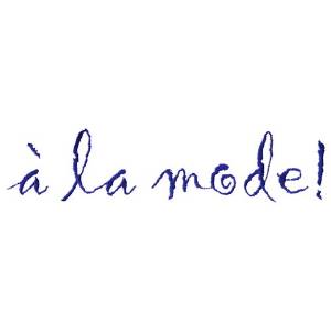 Picture of A la Mode Machine Embroidery Design